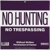 Sunburst Systems Sign Assortment Keep Off 5 Ea, No Trespassing 5 Ea Purple 10-Pack PK 8620